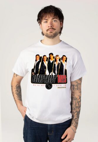Backstreet Boys – We’ve Got It Going On – T-Shirt – Weiß – M – 100% Baumwolle
