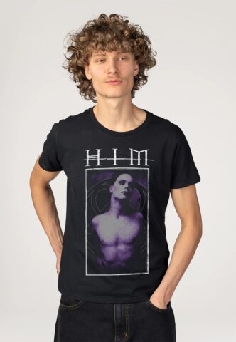 HIM – Framed With Heartagram – T-Shirt – Schwarz – XXL – 100% Baumwolle