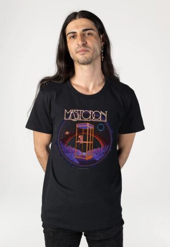 Mastodon – Cosmic Phone Booth – T-Shirt – Schwarz – S – 100% Baumwolle