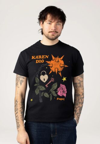 Karen Dió – Fugaz – T-Shirt – Schwarz – L – 100% Baumwolle