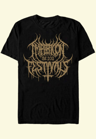 Impericon Festival – Gold Black Metal Est 2011 – T-Shirt – Schwarz – XXL – 100% Baumwolle