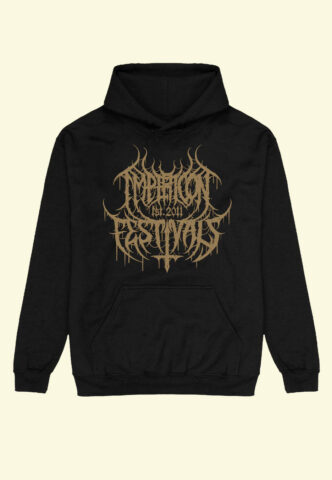 Impericon Festival – Gold Black Metal Est 2011 – Hoodie – Schwarz – 3XL – 80% Baumwolle, 20% Polyester