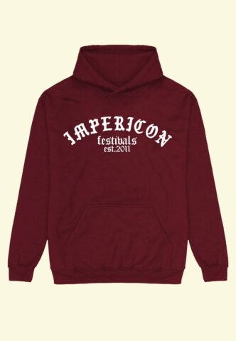 Impericon Festival – Est 2011 Burgundy – Hoodie – Schwarz – XXL – 80% Baumwolle, 20% Polyester