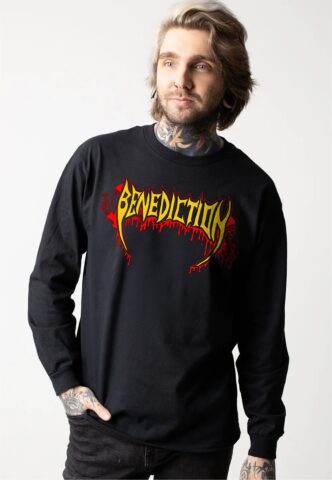 Benediction – Scriptures – Longsleeve – Schwarz – S – 50% Baumwolle, 50% Polyester