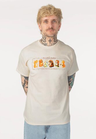 The Callous Daoboys – Sweetie Sticker Sand – T-Shirt – Beige – L – 100% Baumwolle