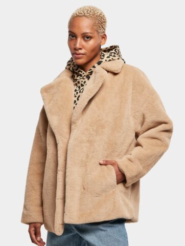 Urban Classics Ladies Lapel Teddy Jacket