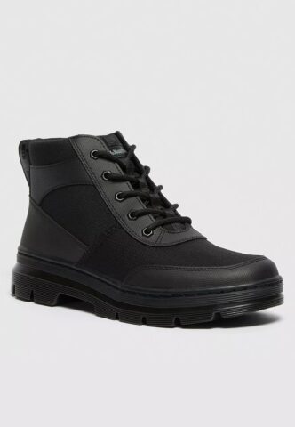 Dr. Martens – Bonny Tech Black Element & Black Poly Rip Stop – Schuhe – Schwarz – EU 45 – Textile, Synthetic/Textile/Gummi