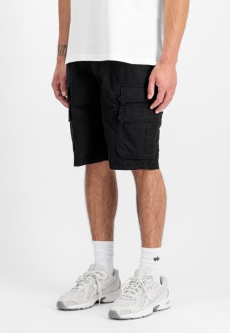 Alpha Industries – Battalion Black – Shorts – Schwarz – W34 – 100% Baumwolle