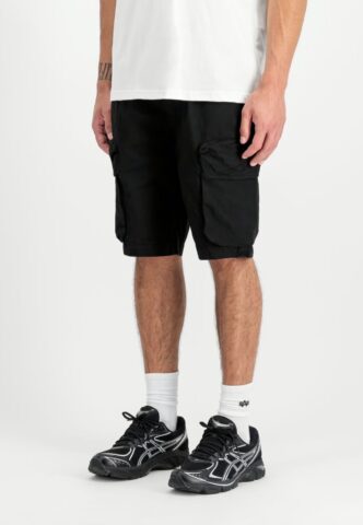 Alpha Industries – Division Black – Shorts – Schwarz – XXL – 100% Baumwolle