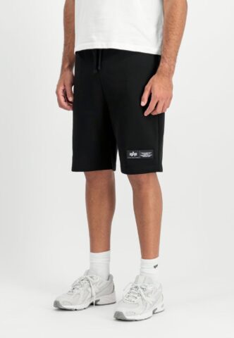 Alpha Industries – Label Jogger Black – Shorts – Schwarz – M – 80% Baumwolle, 20% Polyester