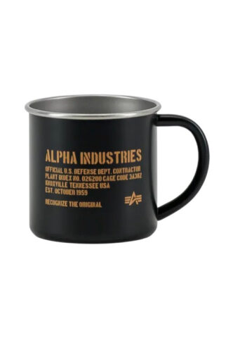Alpha Industries – Alpha Steel Black – Tasse – Schwarz – Onesize – Rostfreier Stahl