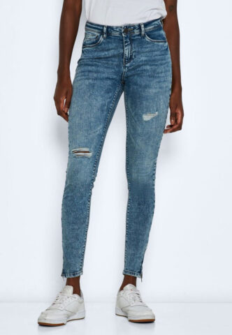 Noisy May – Kimmy Dart Dest Medium Blue Denim – Jeans – Blau – W27 / L34 – 98% Baumwolle, 2% Elastan