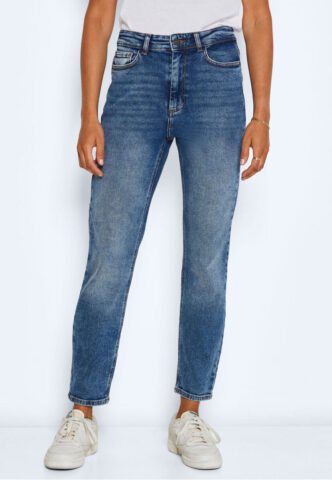 Noisy May – Moni Straight Dark Blue Denim – Jeans – Blau – W25 / L32 – 99% Baumwolle, 1% Elastan