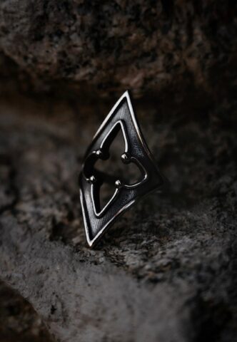 Lively Ghosts – Soulbound Silver – Ring – Grau – Size 9 – Rostfreier Stahl