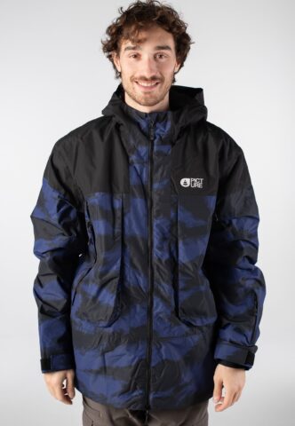 Picture – Citrik Retro Fusion Print – Jacke – Blau – L – gid://shopify/Metaobject/68981162221