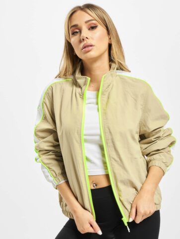Urban Classics Ladies Short Piped Track Jacket