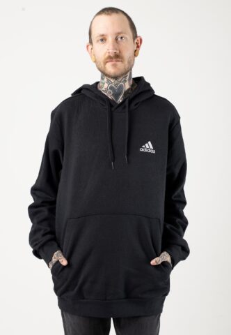 Adidas – M Feelcozy Hd Black/White – Hoodie – Schwarz – M – 70% Baumwolle, 30% Polyester