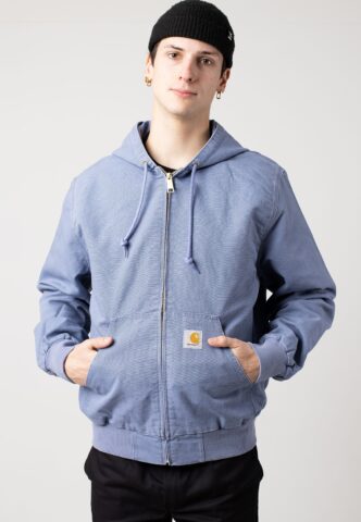 Carhartt WIP – Active Aged Canvas Bay Blue – Jacke – Blau – XXL – 100% Bio-Baumwolle