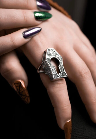 Lively Ghosts – Gravekeeper Silver – Ring – Grau – Size 6 – Metallll