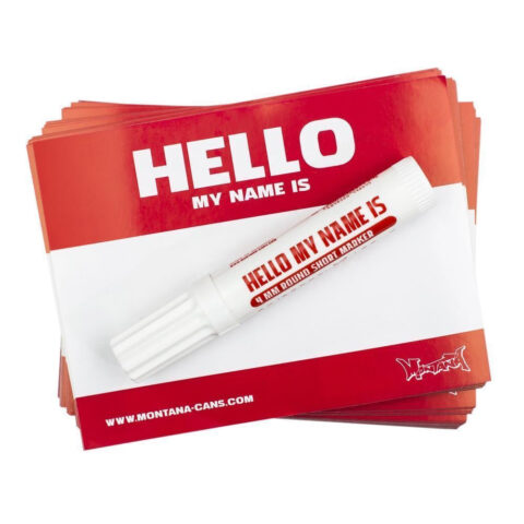 Montana „Hello My Name is…“ Sticker Pack (Red)