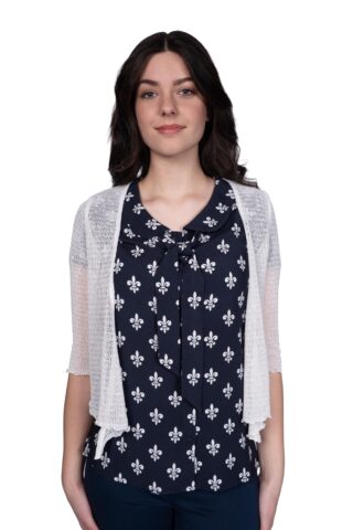 einfach Schön Cardigan 3/4 Alba weiß