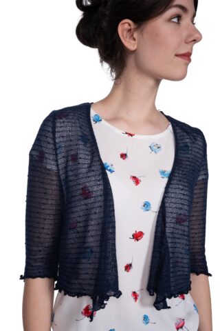einfach Schön Cardigan 3/4 Nyla dunkelblau
