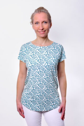 einfach Schön Shirt Annemarie Rundhals petrol