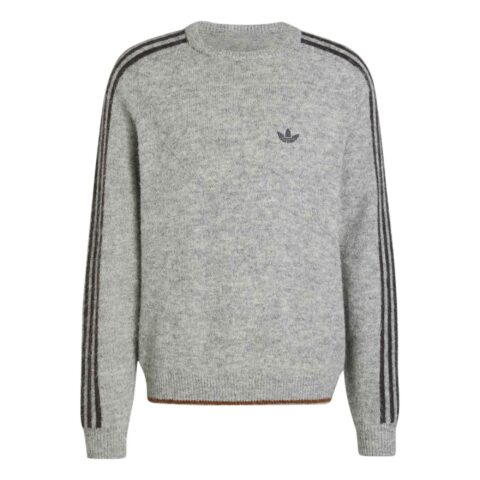 adidas 3-Stripes Fluffy Knit Crew