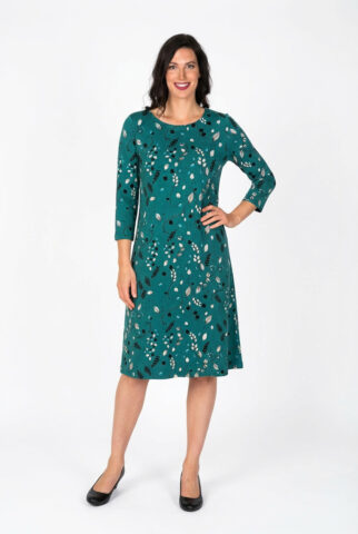 einfach Schön Kleid Sandra schattengrün