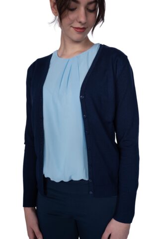 einfach Schön Strickjacke Liviana dunkelblau