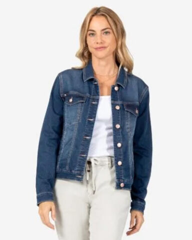 Timezone Damen Jeansjacke blue wash