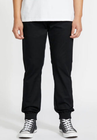 Volcom – Frickin Slim Jogger Black – Jogginghose – Schwarz – L – 59% Baumwolle, 39% Polyester, 2% Elastan