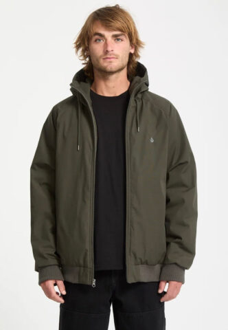 Volcom – Hernan 10K Rinsed Black – Jacke – Schwarz – L – 65% Polyester, 35% Baumwolle