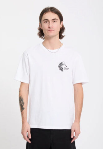Volcom – Felix Skull White – T-Shirt – Weiß – L – 100% Baumwolle