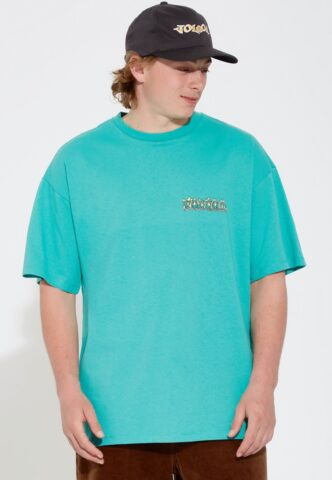 Volcom – Alstone Temple Teal – T-Shirt – Blau – M – 100% Baumwolle