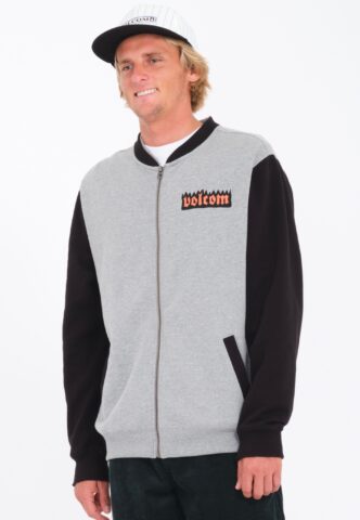 Volcom – Fa Nando Von Arb Heather Grey – Zipper – Grau – M – 60% Baumwolle, 40% Polyester