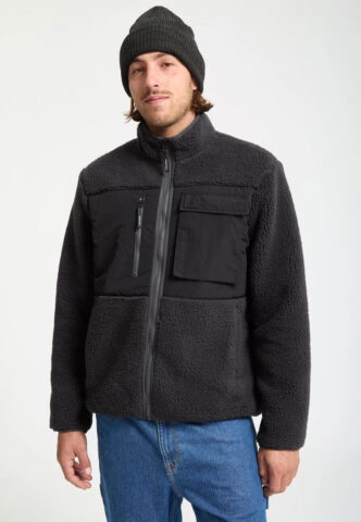 Volcom – Storm Stone Zip Fleece Asphalt Black – Jacke – Schwarz – L – 100% Polyester