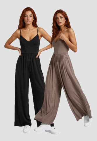 Urban Classics Ladies Modal Spaghetti Jumpsuit 2-Pack