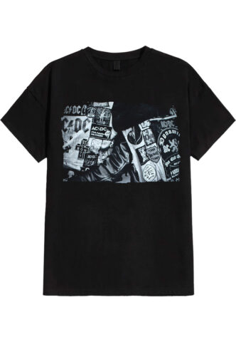 AC/DC – Badges And Posters Collection – T-Shirt – Schwarz – XL – 100% Baumwolle