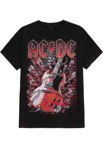 AC/DC – Breaking The Wall – T-Shirt – Schwarz – XL – 100% Baumwolle