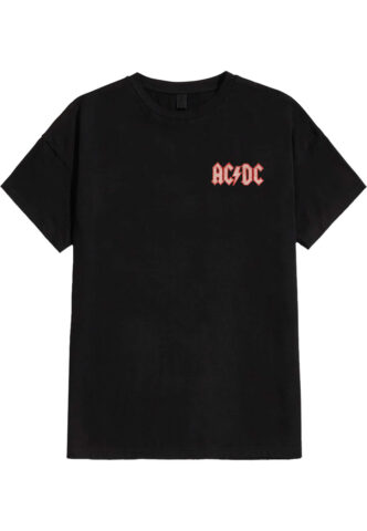 AC/DC – Mini Logo / Dirty Deeds – T-Shirt – Schwarz – XL – 100% Baumwolle