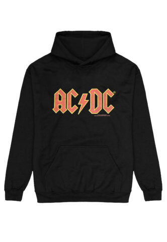 AC/DC – Red Logo – Hoodie – Schwarz – L – 80% Baumwolle, 20% Polyester