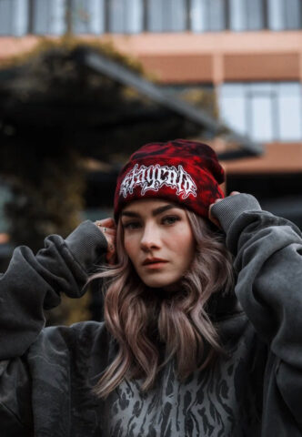 Stay Cold Apparel – Acid Rain Red – Beanie – Rot – Onesize – 100% Baumwolle