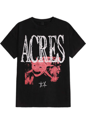 Acres – Face – T-Shirt – Schwarz – L – 100% Baumwolle