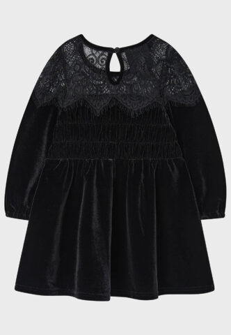 Killstar – Ada’s Spirit Kids – Kleid – Schwarz – 3-4 Years – 95% Polyester, 5% Elastan