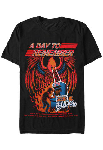 A Day To Remember – 2ND Sucks – T-Shirt – Schwarz – S – 100% Baumwolle