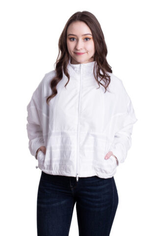 Adidas – LRG Logo TT White/CWhite – Trainingsjacke – Weiß – 34 – 100% Polyamid