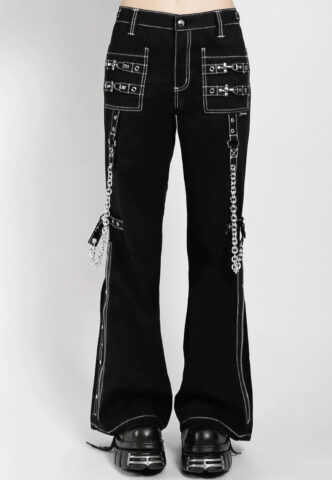 Tripp NYC – Night Girl Black/White – Hose – Schwarz – W31 – 100% Baumwolle