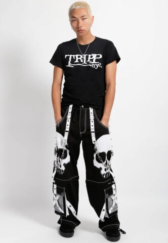 Tripp NYC – Scare Dark Street Black/White – Hose – Schwarz – XS – 100% Baumwolle