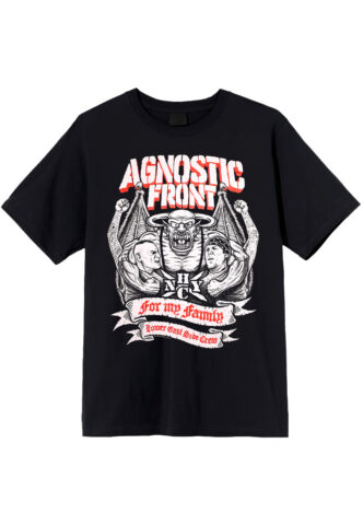 Agnostic Front – For My Family – T-Shirt – Schwarz – S – 100% Baumwolle